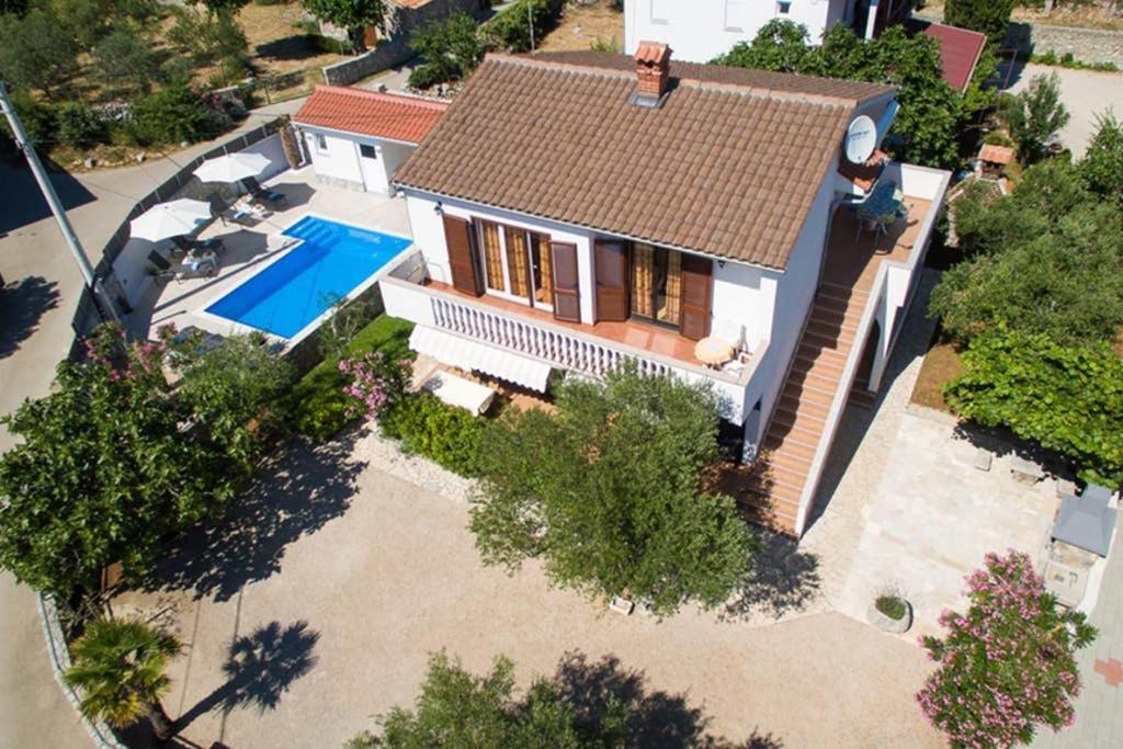 Adria-Holiday House With A Private Pool In Krk Kornić Exterior foto